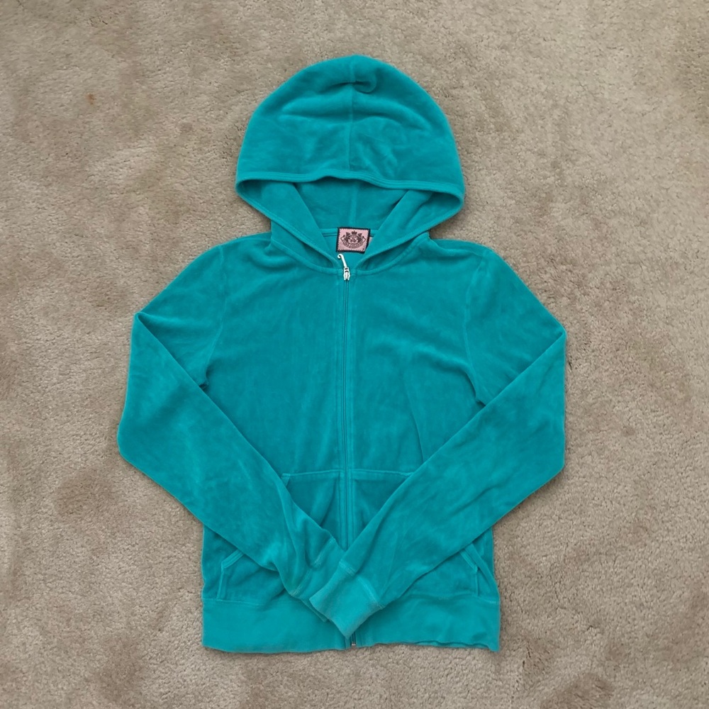 juicy couture | blue velour tracksuit jacket